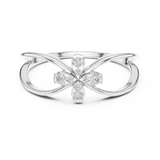 Ladies Ring 12#10037@L - White Gold - Image