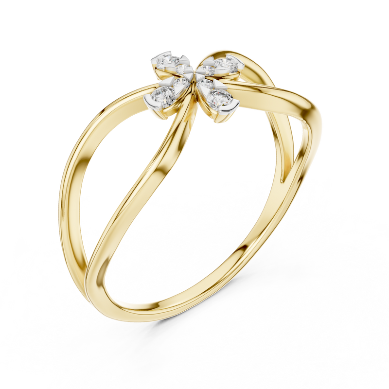 Ladies Ring 12#10037@L - Yellow Gold - Image