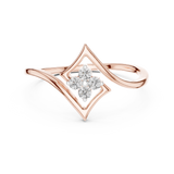 Ladies Ring 12#10038@L@7 - Rose Gold - Image