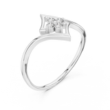 Ladies Ring 12#10038@L@7 - White Gold - Image