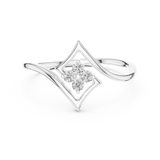 Ladies Ring 12#10038@L@7 - White Gold - Image