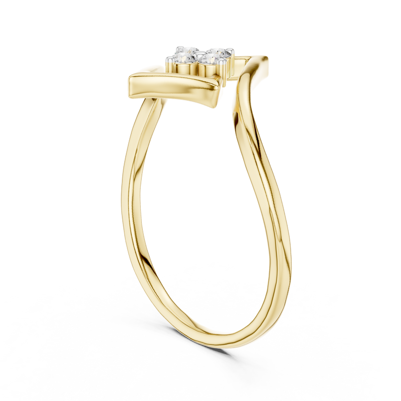 Ladies Ring 12#10038@L@7 - Yellow Gold - Image