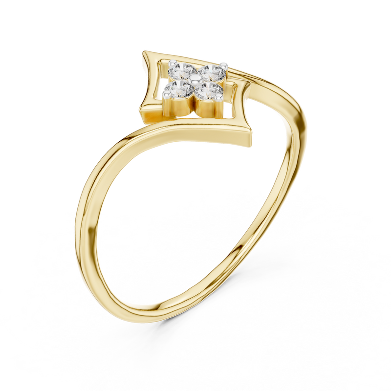 Ladies Ring 12#10038@L@7 - Yellow Gold - Image