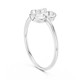 Ladies Ring 12#10039@L - White Gold - Image
