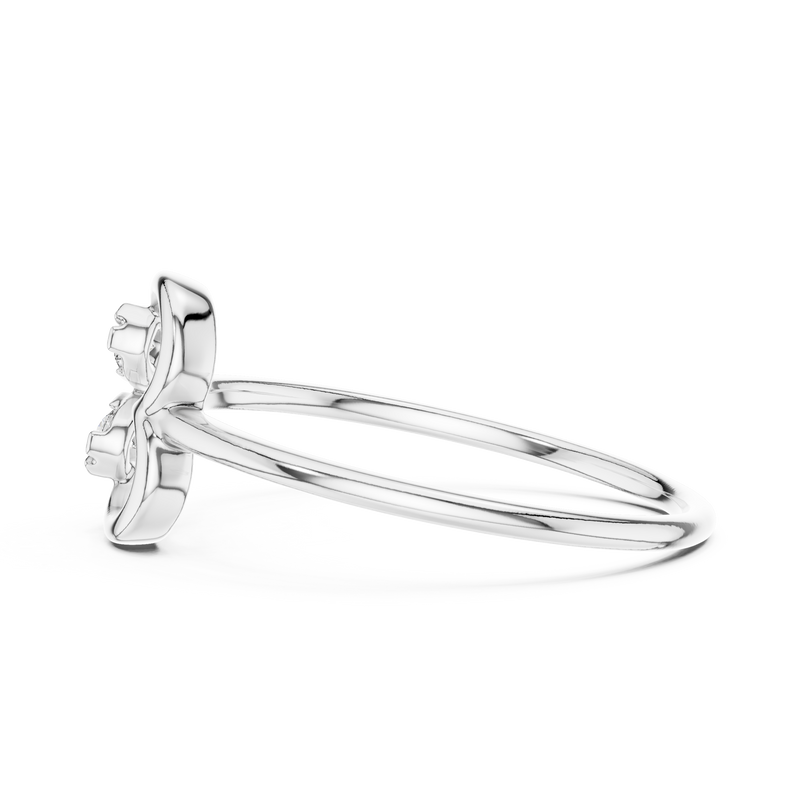 Ladies Ring 12#10039@L - White Gold - Image