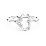 Ladies Ring 12#10039@L - White Gold - Image