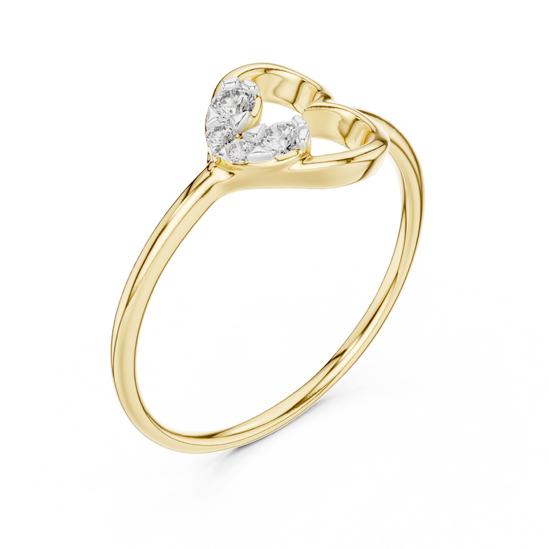 Ladies Ring 12#10039@L - Yellow Gold - Image
