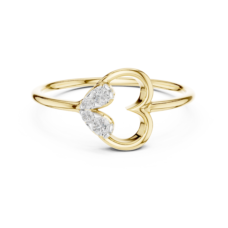 Ladies Ring 12#10039@L - Yellow Gold - Image