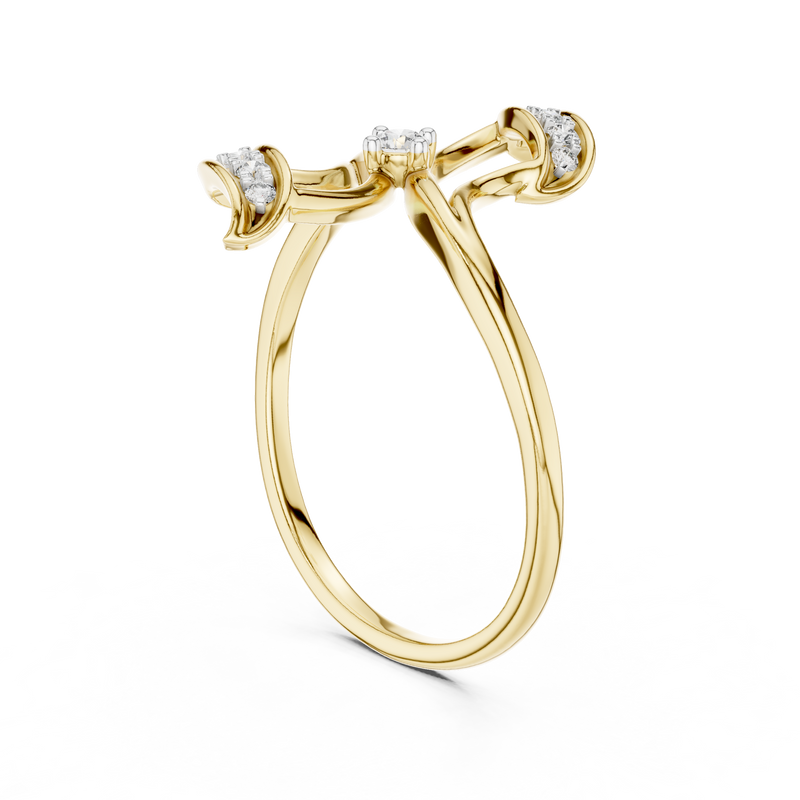 Ladies Ring 12#10040@L - Yellow Gold - Image