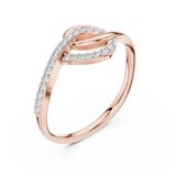 Ladies Ring 12#10041@L - Rose Gold - Image