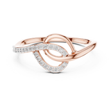 Ladies Ring 12#10041@L - Rose Gold - Image