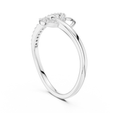 Ladies Ring 12#10041@L - White Gold - Image
