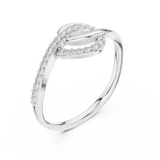 Ladies Ring 12#10041@L - White Gold - Image