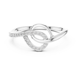 Ladies Ring 12#10041@L - White Gold - Image