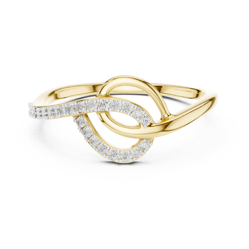 Ladies Ring 12#10041@L - Yellow Gold - Image