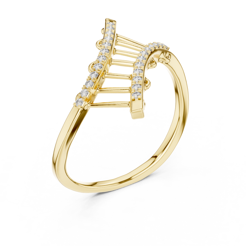 Ladies Ring 12#10042@L@7 - Yellow Gold - Image