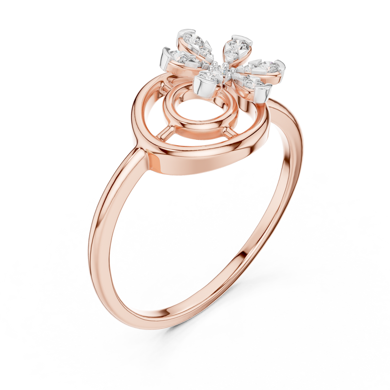 Ladies Ring 12#10043@L - Rose Gold - Image