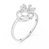 Ladies Ring 12#10043@L - White Gold - Image