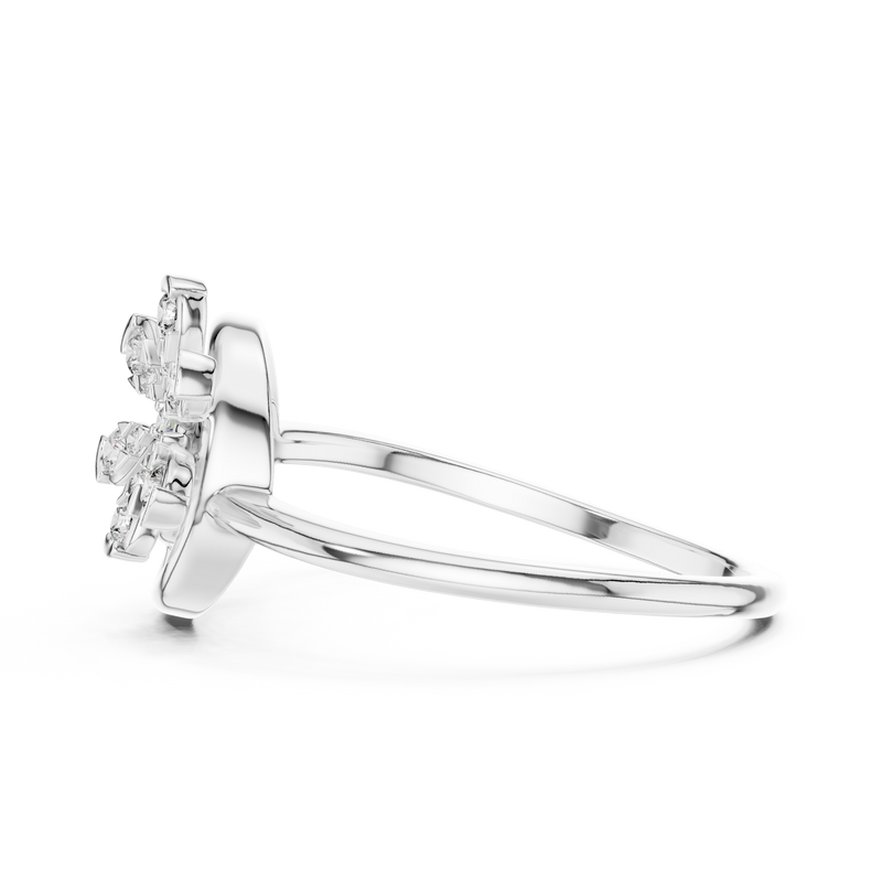 Ladies Ring 12#10043@L - White Gold - Image