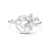 Ladies Ring 12#10043@L - White Gold - Image