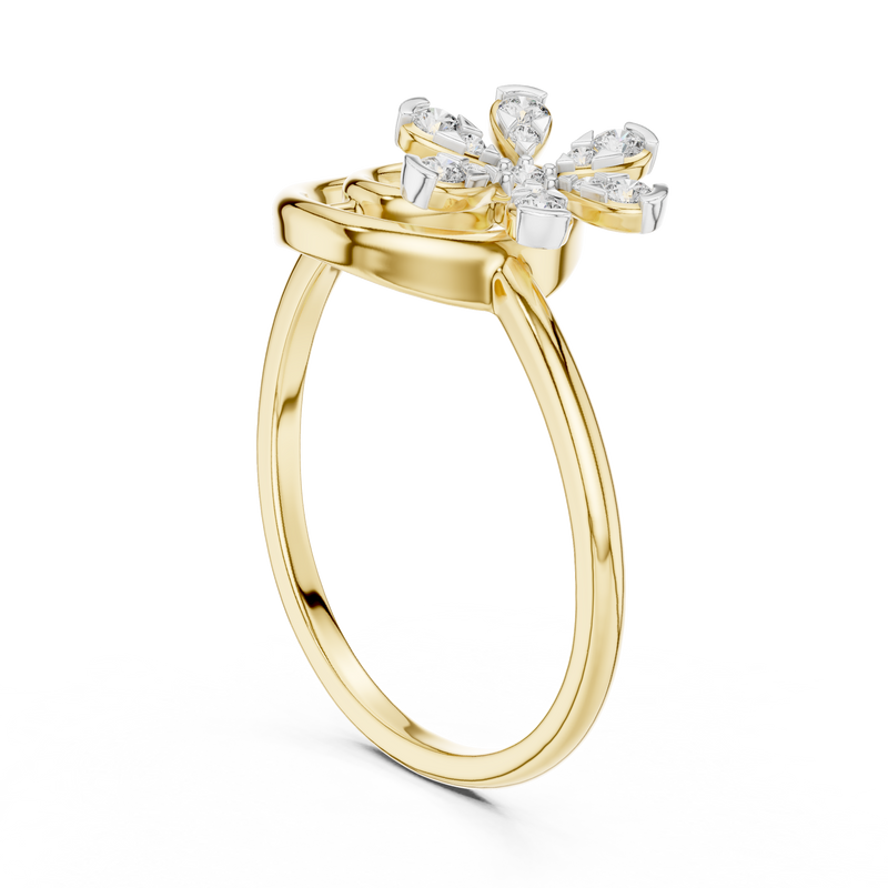 Ladies Ring 12#10043@L - Yellow Gold - Image