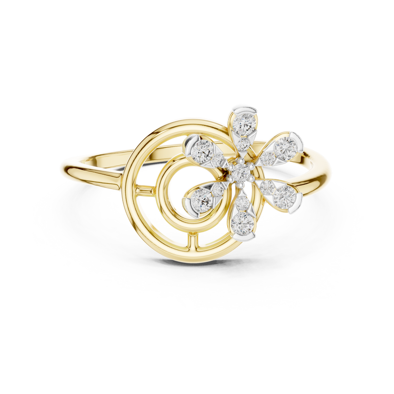 Ladies Ring 12#10043@L - Yellow Gold - Image