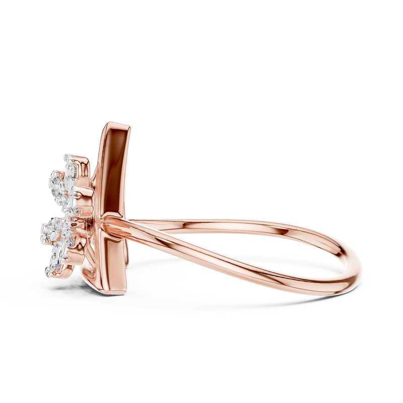 Ladies Ring 12#10044@L@7 - Rose Gold - Image
