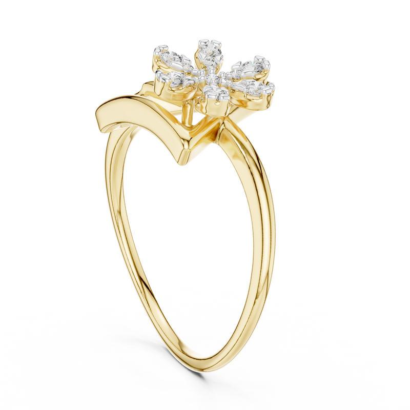 Ladies Ring 12#10044@L@7 - Yellow Gold - Image