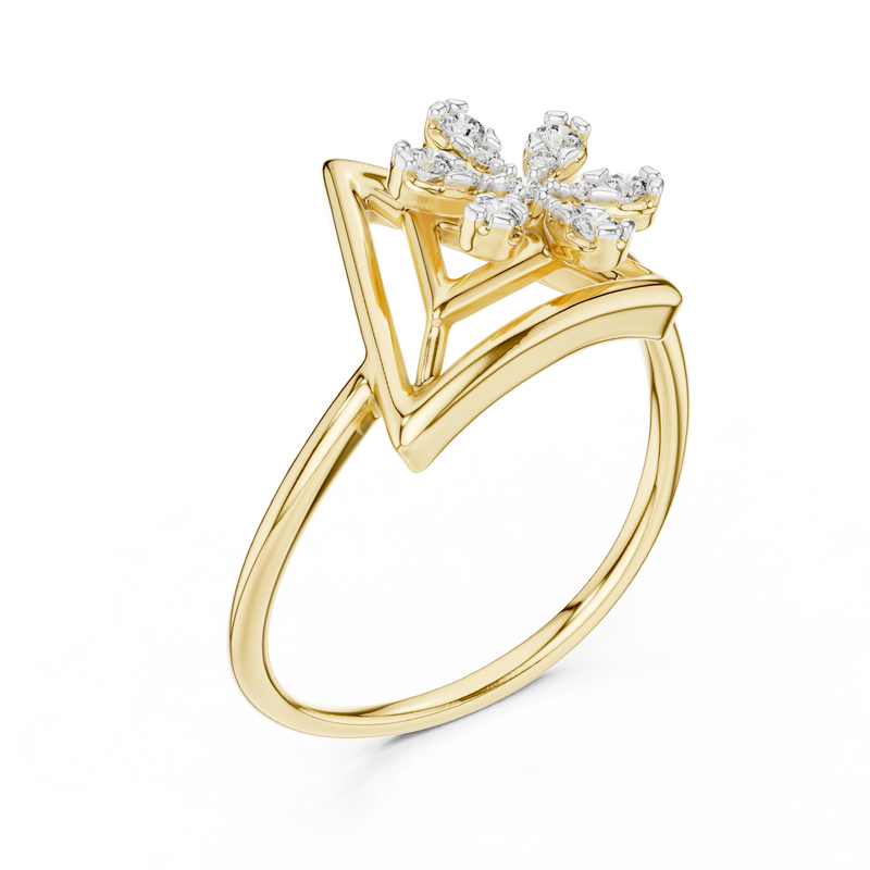 Ladies Ring 12#10044@L@7 - Yellow Gold - Image