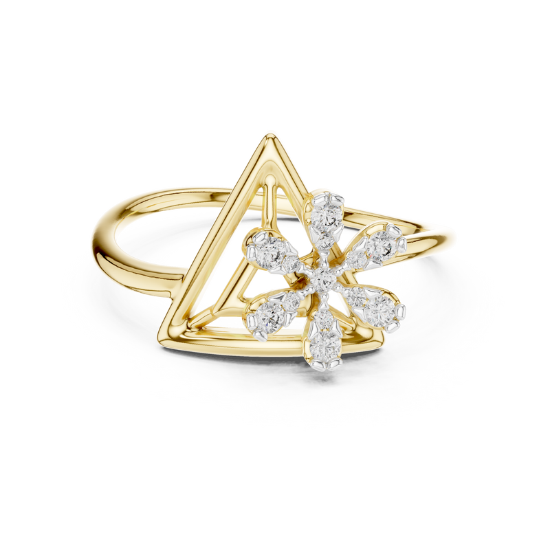 Ladies Ring 12#10044@L@7 - Yellow Gold - Image