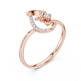 Ladies Ring 12#10045@L - Rose Gold - Image