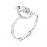 Ladies Ring 12#10045@L - White Gold - Image