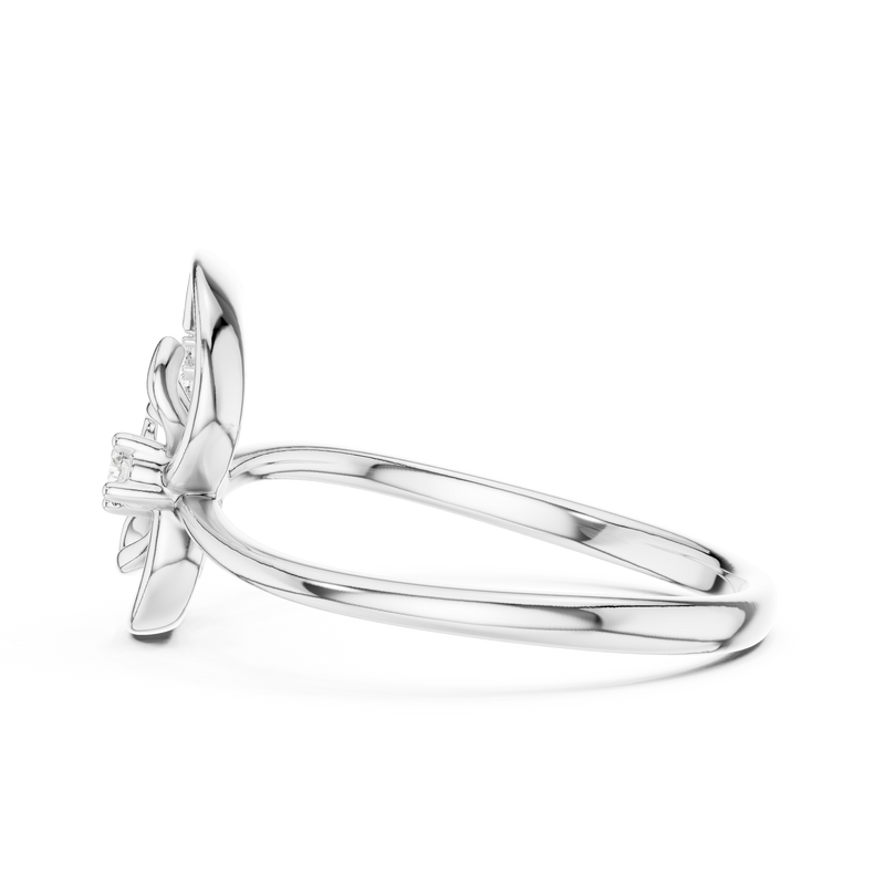 Ladies Ring 12#10045@L - White Gold - Image