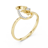 Ladies Ring 12#10045@L - Yellow Gold - Image