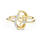 Ladies Ring 12#10045@L - Yellow Gold - Image