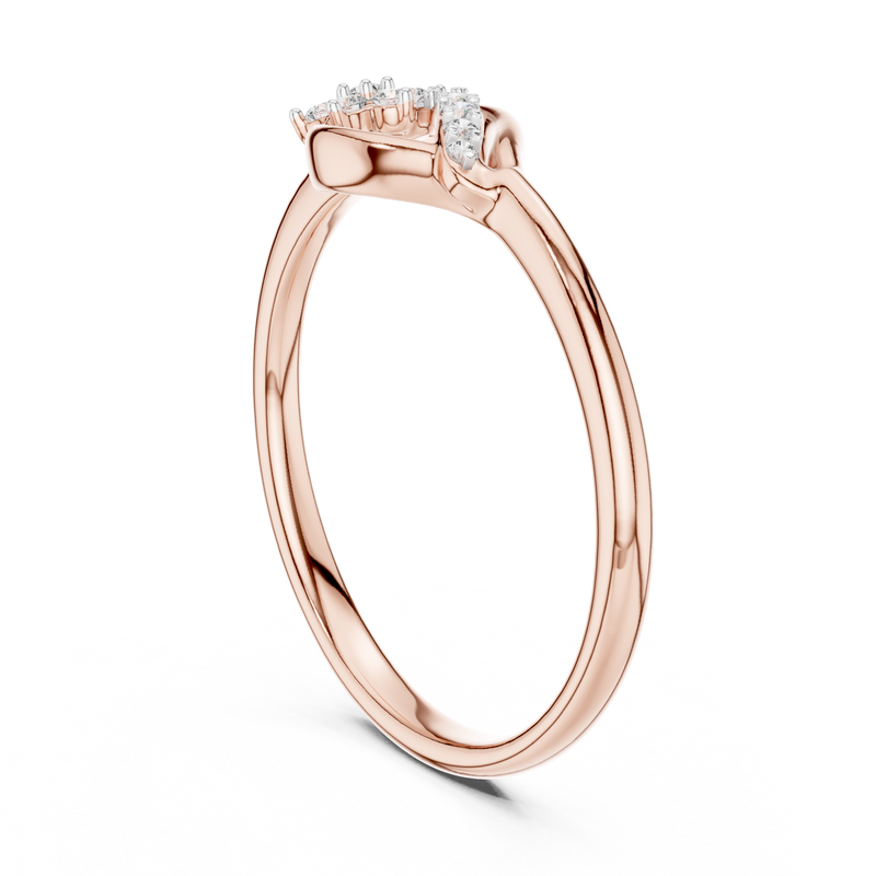 Ladies Ring 12#10046@L - Rose Gold - Image