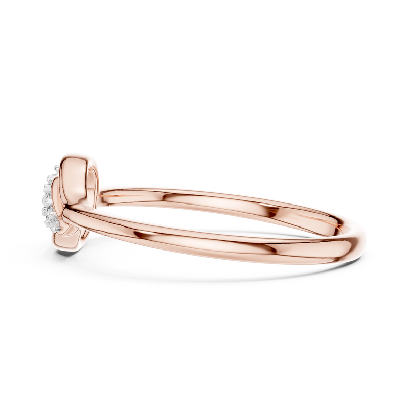 Ladies Ring 12#10046@L - Rose Gold - Image