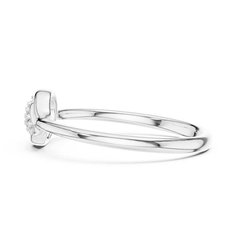 Ladies Ring 12#10046@L - White Gold - Image