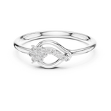 Ladies Ring 12#10046@L - White Gold - Image