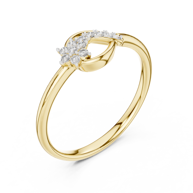 Ladies Ring 12#10046@L - Yellow Gold - Image
