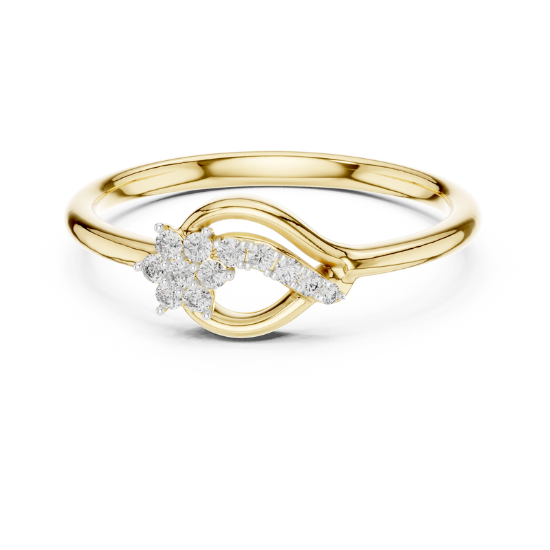 Ladies Ring 12#10046@L - Yellow Gold - Image