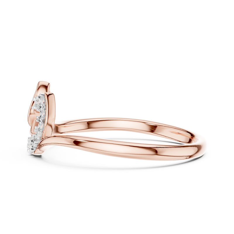Ladies Ring 12#10047@L - Rose Gold - Image