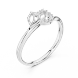 Ladies Ring 12#10047@L - White Gold - Image