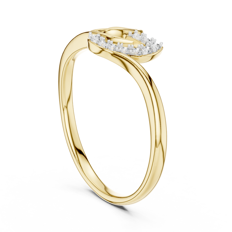 Ladies Ring 12#10047@L - Yellow Gold - Image