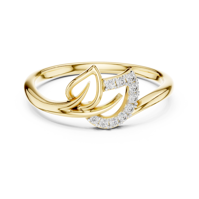 Ladies Ring 12#10047@L - Yellow Gold - Image