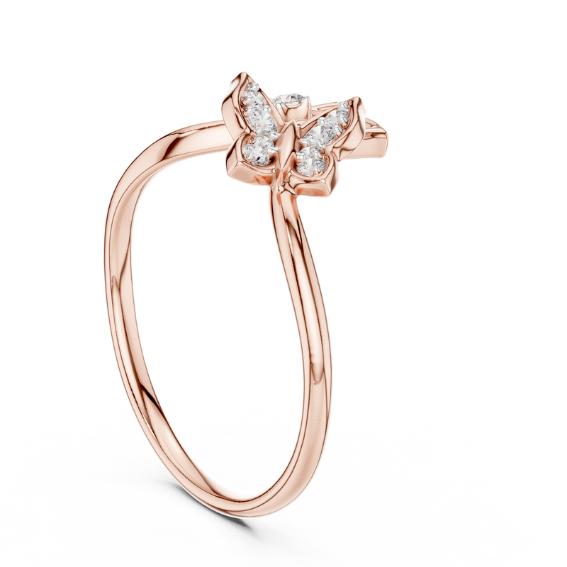 Ladies Ring 12#10048@L@7 - Rose Gold - Image