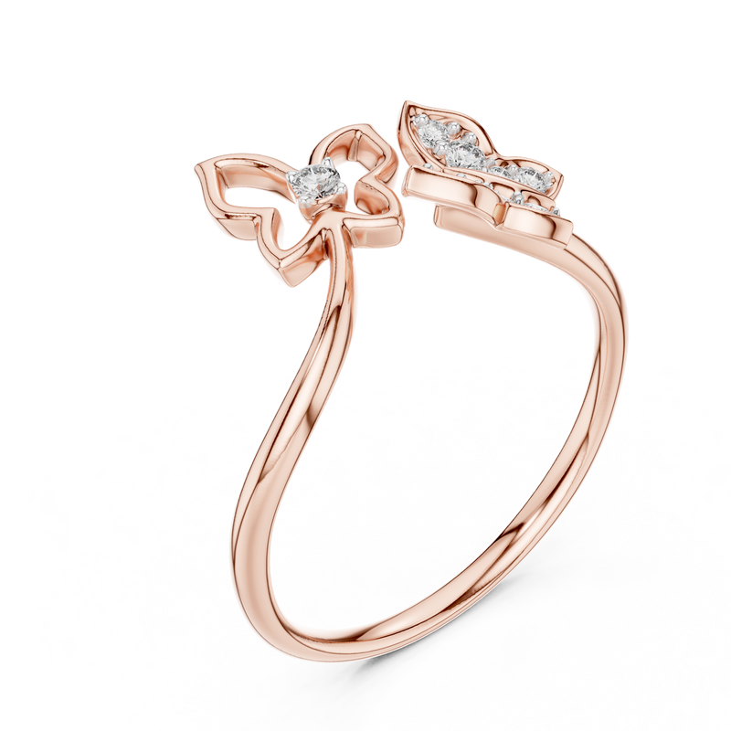 Ladies Ring 12#10048@L@7 - Rose Gold - Image