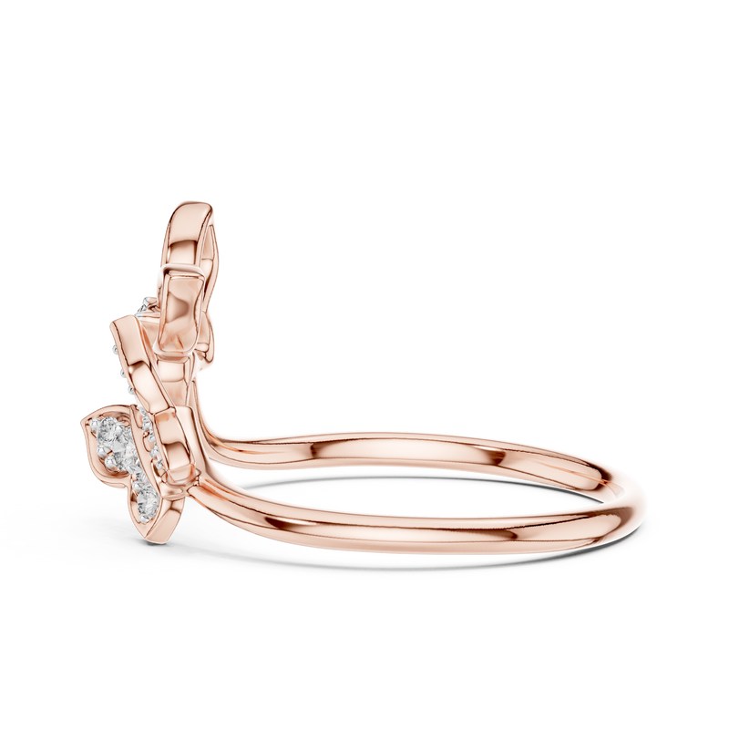 Ladies Ring 12#10048@L@7 - Rose Gold - Image