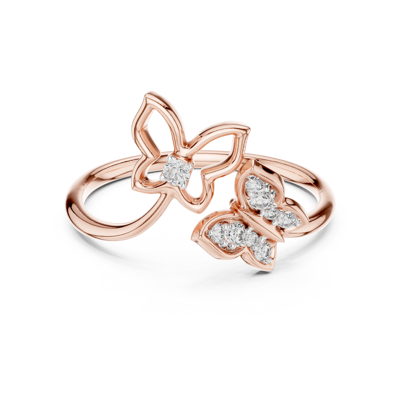 Ladies Ring 12#10048@L@7 - Rose Gold - Image