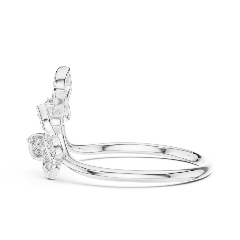 Ladies Ring 12#10048@L@7 - White Gold - Image